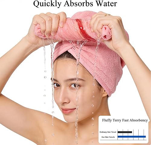 Miniatura 5 de Gorras de microfibra para secar el cabello, suave pajarita, toalla para cabello húmedo para regalos de fiesta, relleno de bolsas de golosinas,