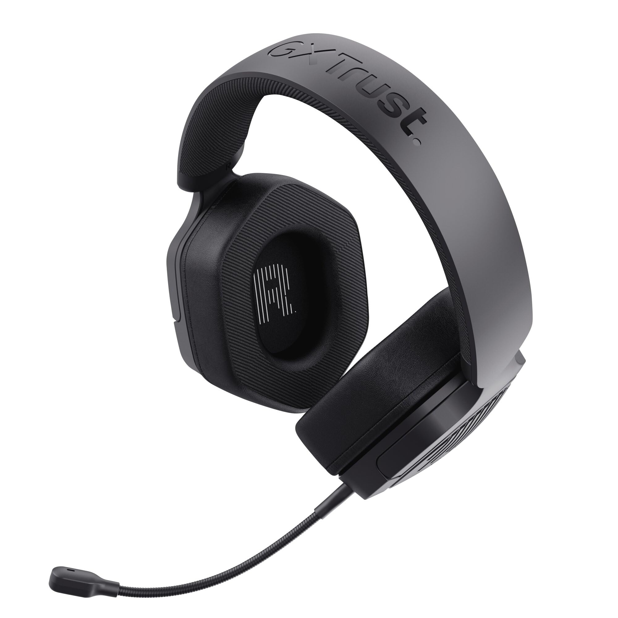 GXTrust Ravox słuchawki gamingowe PS5 PS4 Switch PC Smartfon 3.5mm, czarne | przetworniki 50mm, odpinany mikrofon, headset dla gracza, przewodowy zestaw słuchawkowy wokółuszny, biały