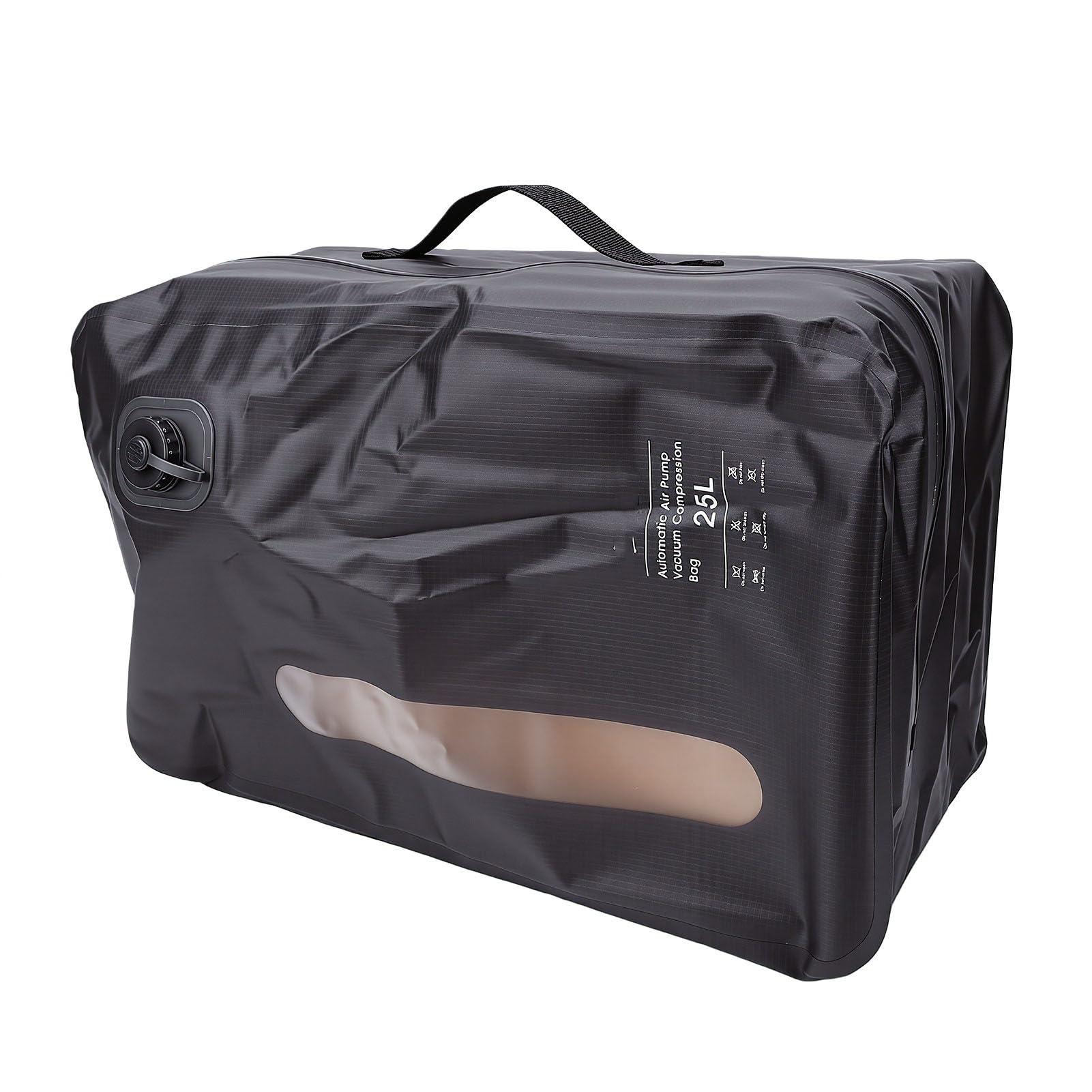 Bolsa de Viaje Al Vacío, Bolsa de Sellado Al Vacío a Prueba de Fugas de TPU de 25 L, Resistente, Duradera y Ultraligera, de Viaje de Compresión Versátil de 46 X 28 (GRAY)