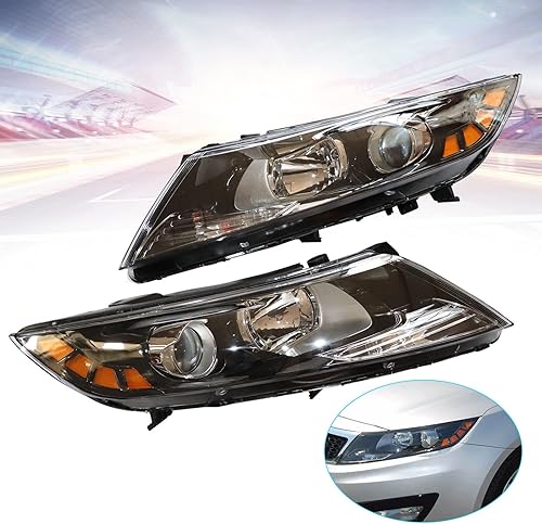 Miniatura 3 de Conjunto de faros delanteros halógenos para 2011 2012 2013 KIA Optima OEM Número de pieza 921012T121, 921022T121, KI2502155, KI2503155, 921012T121