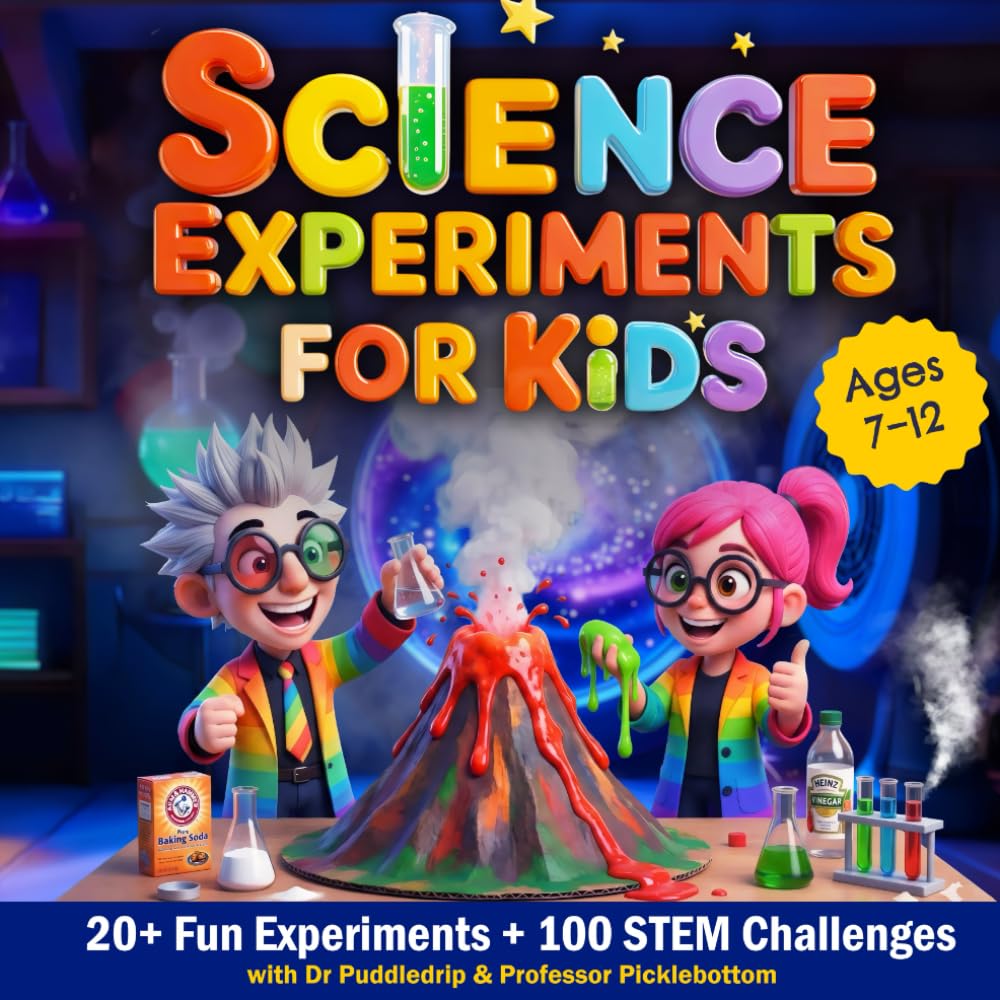 Science Experiments for Kids: 20 Fun Experiments + 100 STEM Challenges (With Portal Adventures in the Secret Lab!)