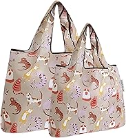 Vista 18 de allydrew Large Foldable Tote Nylon Reusable Grocery Bags