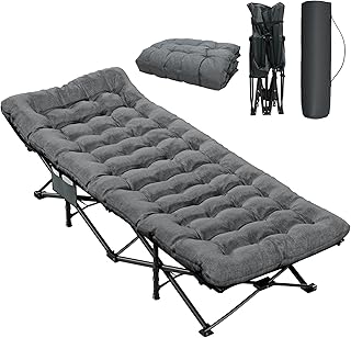 COWISH Camping Bed with Mattress, 75\