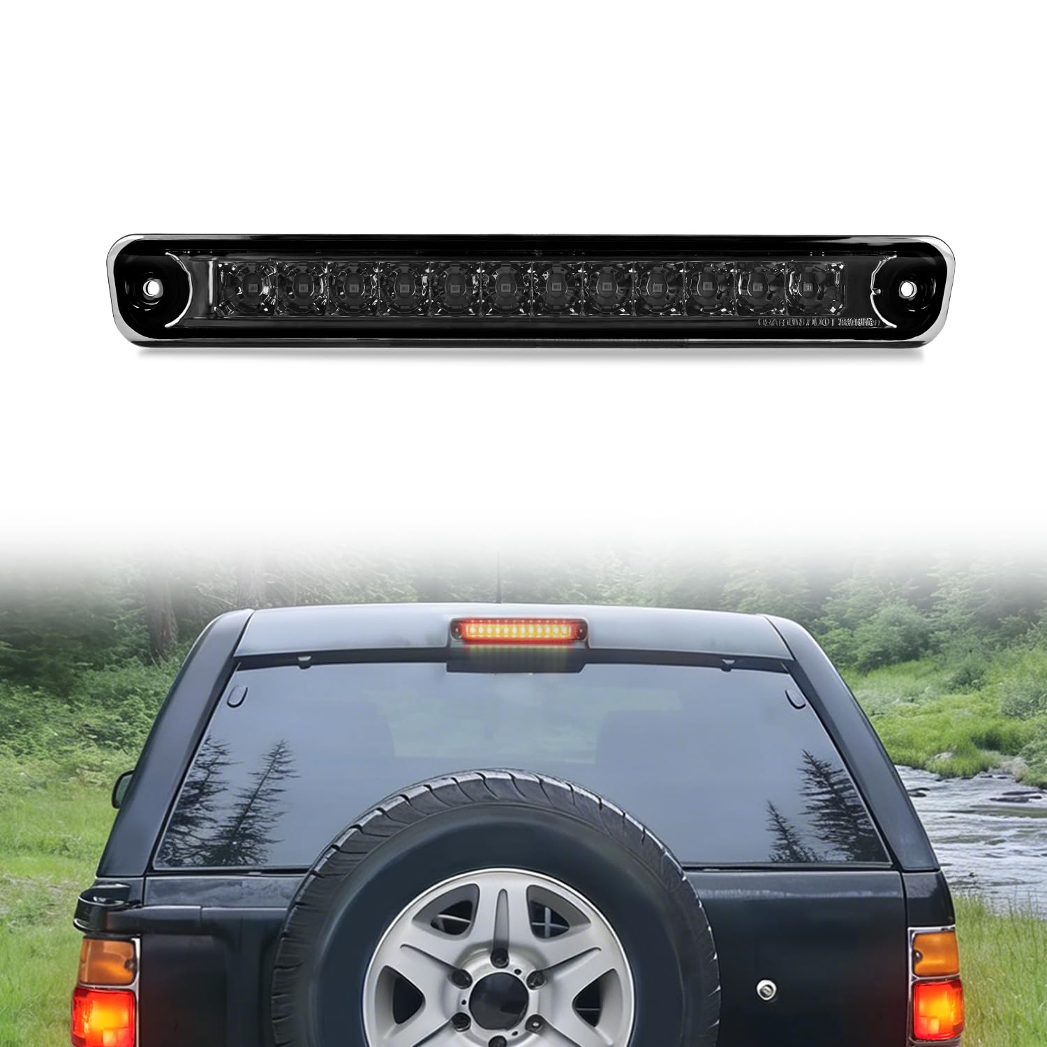 Nilight Third Brake Light for Honda Passport 1994 1995 1996 1997, Smoked