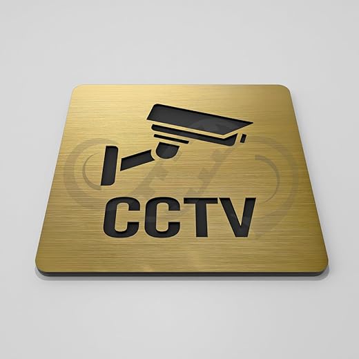 SMEDOR Luxury CCTV Sign 6 inch