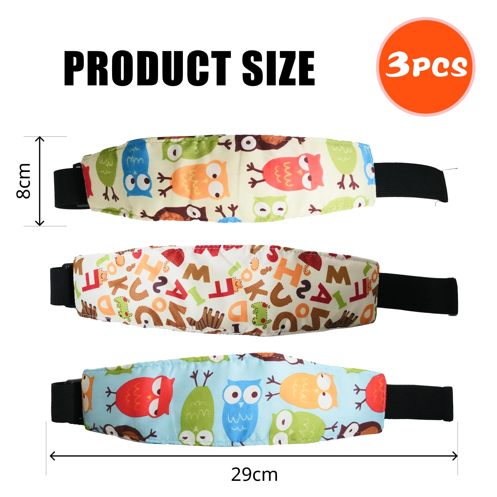 Support De Tête Pour Siège Enfant Voiture 3pcs, Siège Auto Bébé Support De Tête Sommeil Voiture Sommeil Enfant Convient Aux Nourrissons Aux Nourrissons