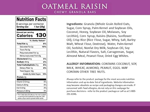 Vista 22 de Sunbelt Bakery Barras de granola masticables con chispas de chocolate, 50 barras de 1.0 onzas (5 cajas)