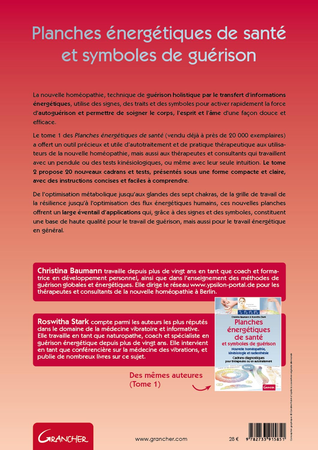 Planches énergétiques de santé et symboles de guérison Tome 2 - 20 nouveaux cadrans diagnostiques pour thérapeutes