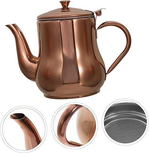 Miniatura 4 de UPKOCH Recipientes de aceite de acero inoxidable Recipiente de metal con tapa Contenedores de acero inoxidable con tapas Dispensador de aceite de