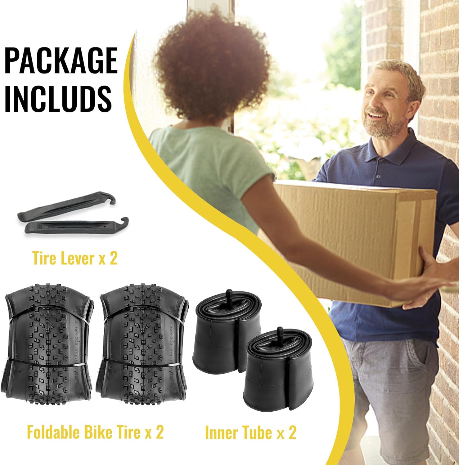 MOHEGIA Fat Bike Tire: 20x3.0/26x3.0 inch Fat MTB Tire,High-Performance and All-Terrain Folding Replacement Mountain Fat Bicycle Tire with Street or Trail Riding