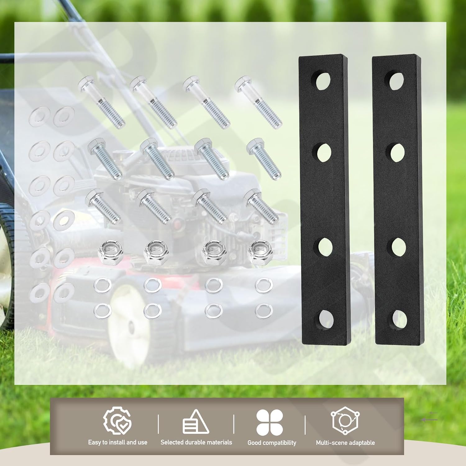 Steering Arm Extension Kit for Zero Turn Mowers Compatible with Hustler FasTrak, Raptor SD, X-One, Super Z 2016 & Newer Models, Replaces 122760 333724