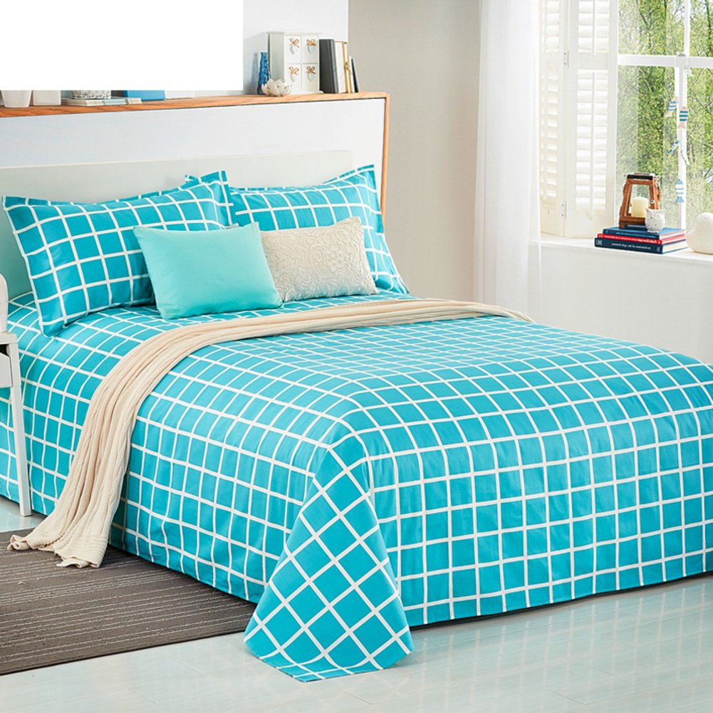 Drap en lin et coton sergé 160x230cm pour des nuits d'été fraîches