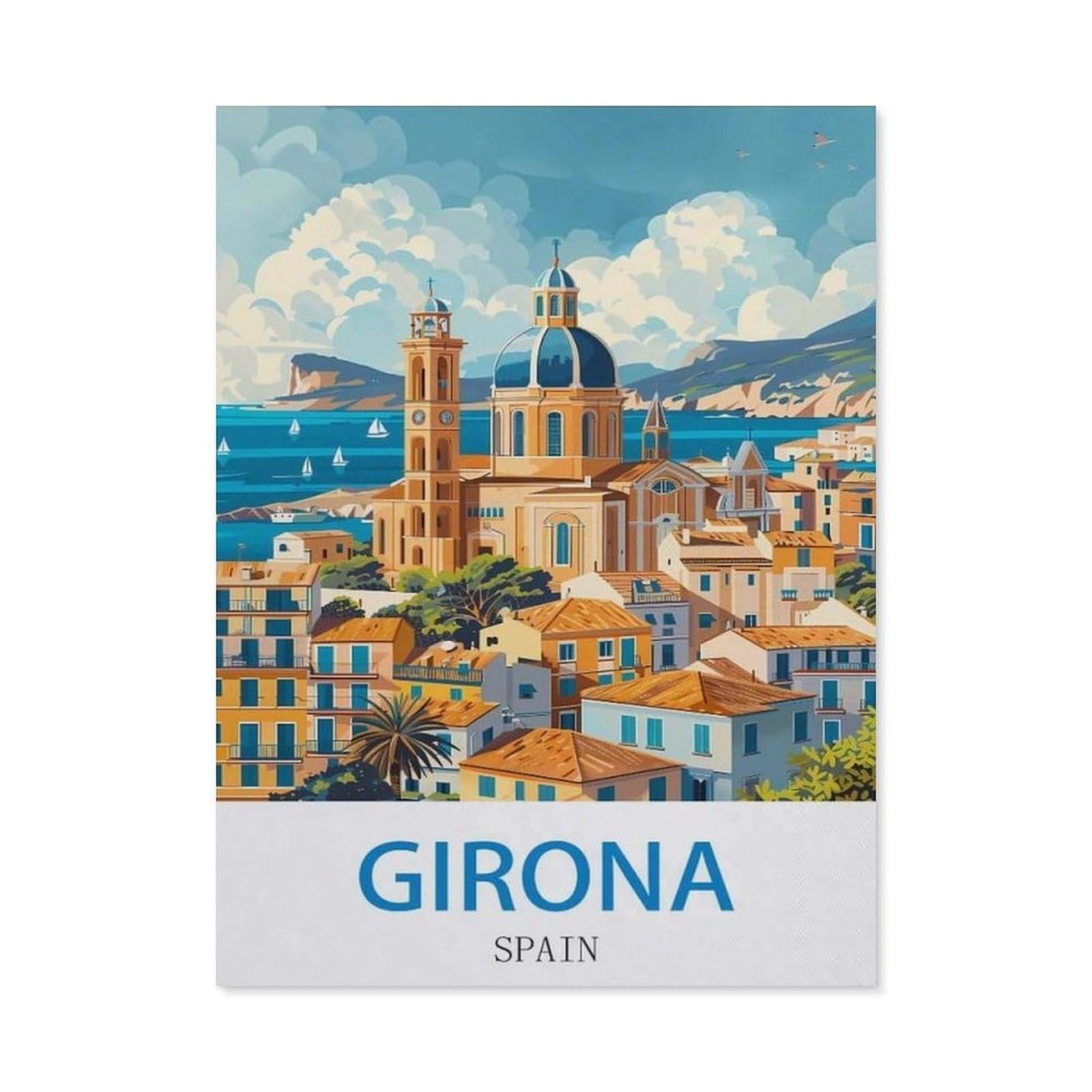 BEAYODKP Diamond Painting，Girona Spain（40 x 50 cm）
