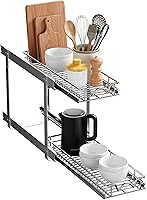 Vista 20 de HOLDN' STORAGE Organizador de gabinete extraíble, cajón deslizante para armarios de cocina y despensa, estante enrollable para ollas, sartenes