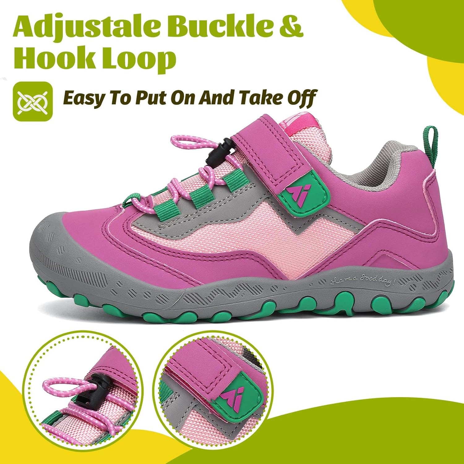 Mishansha Kids Hiking Boots Toddler Girls Boys Hiking Shoes Water-Resistant Anti-Collision Non-Slip Athletic Outdoor Trekking Boots