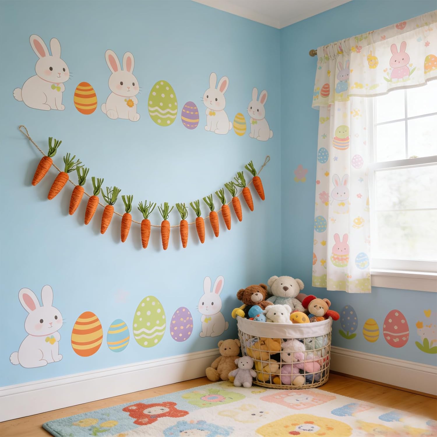 10FT Easter Carrot Garland Decor - 15 Pcs Artificial Fabric Carrot Ornaments for Easter Mantle Arch Table Tree Farmhouse Spring Party Decorations and Gift (02) - Image 6