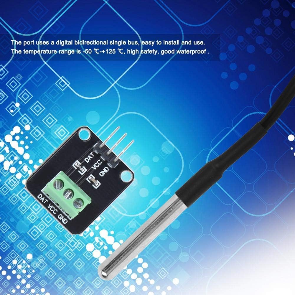 DS18B20 Temperature Sensor Module Kit Waterproof Electronic Temperature ...