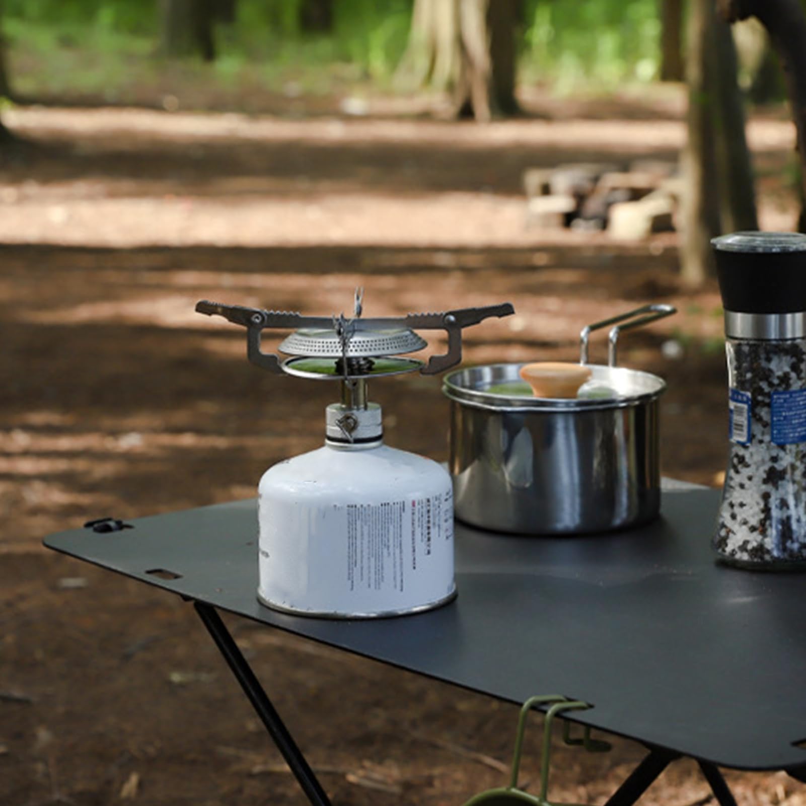 Hornillo Portátil Camping Resistente Al, De Peso, Compacto Y Plegable | Estufa De Cocina Para Mochila Para Actividades Al Aire Libre, Emergencias, Viajes, Pícnic, Montañismo Y Cocina