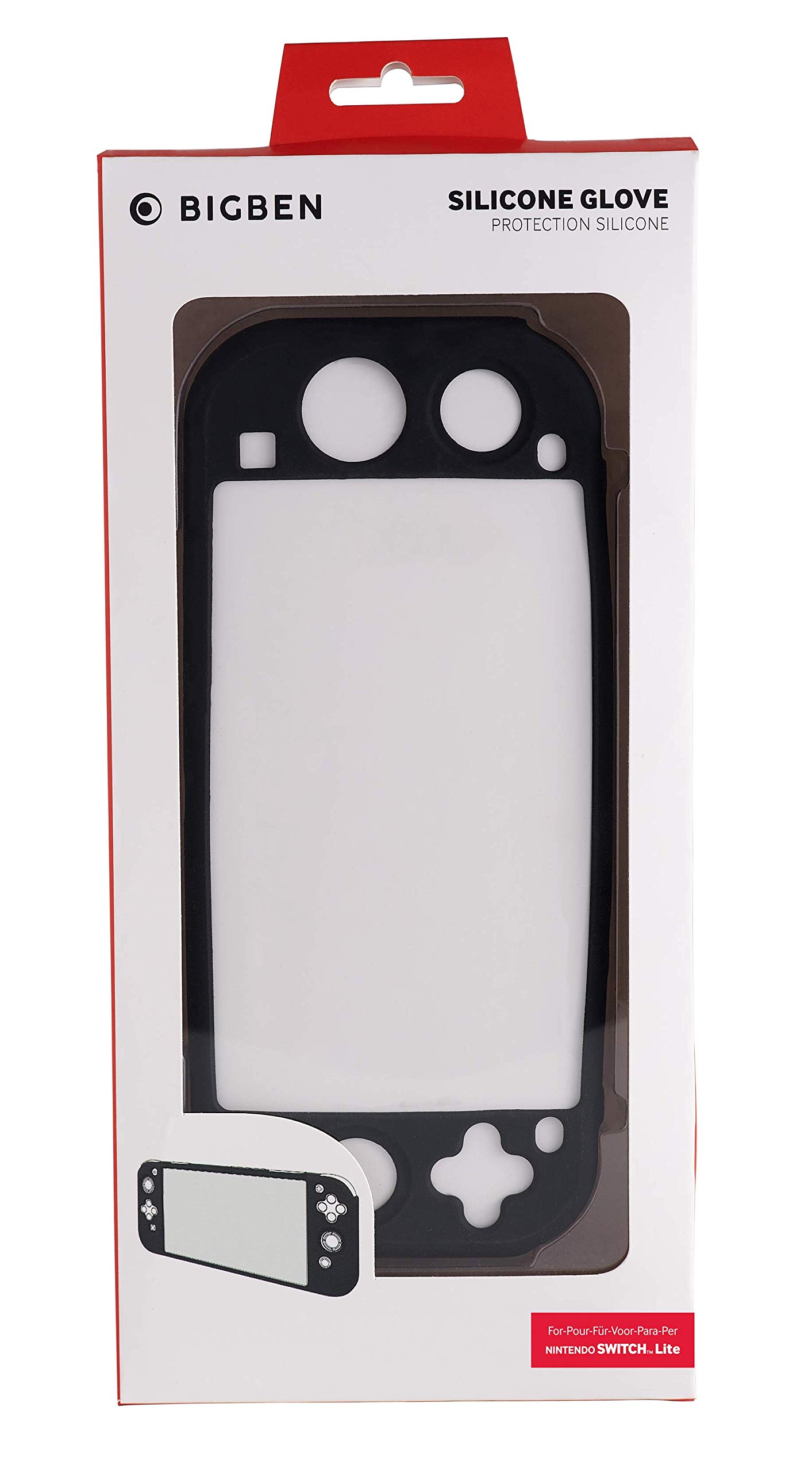 BigBen Interactive - Carcasa De Silicona, Color Negro (Nintendo Switch Lite)