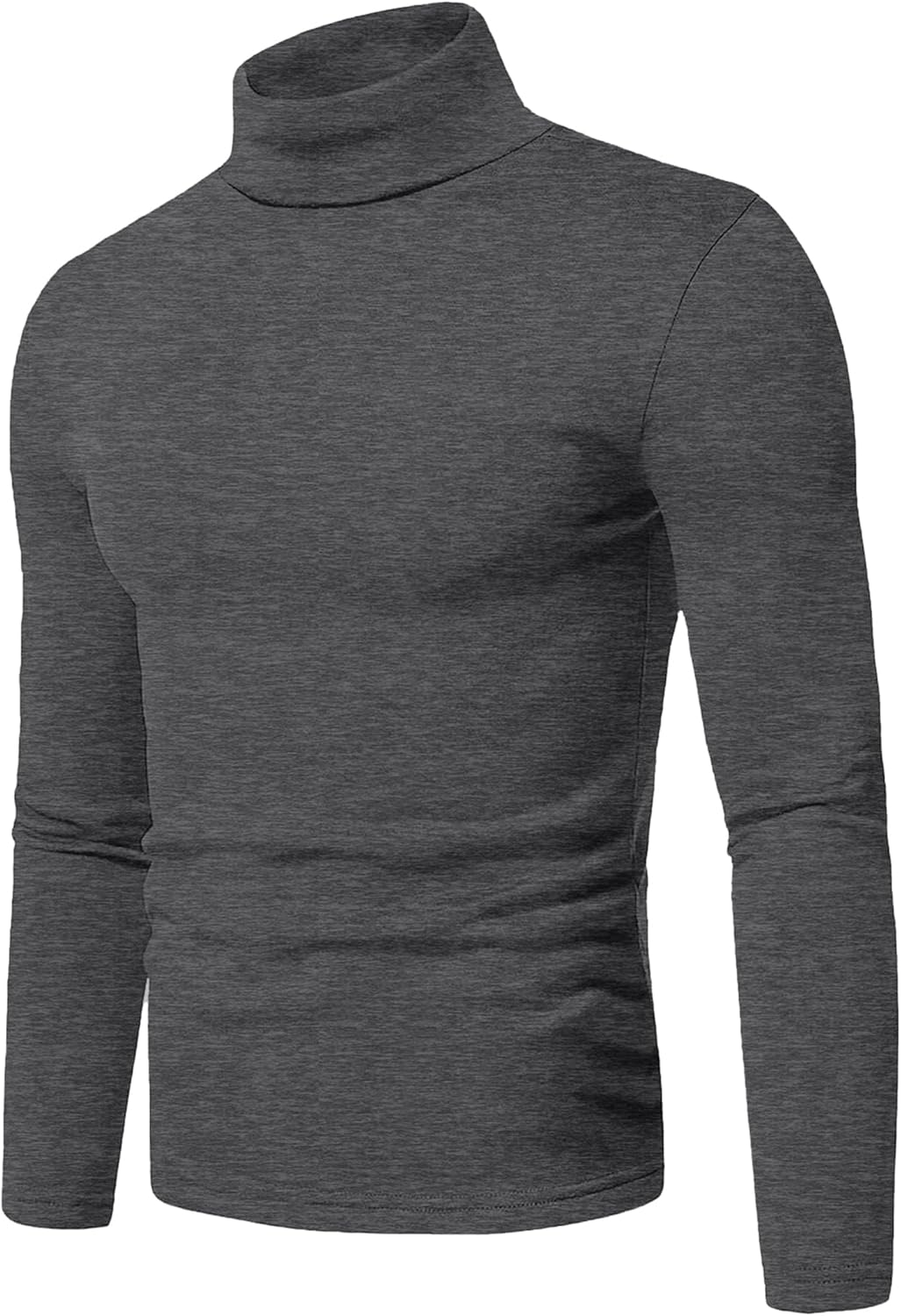Askdeer Men's Turtleneck Shirts Cotton Long Sleeve Thermal Pullover Sweater Lightweight Thermal T-Shirts