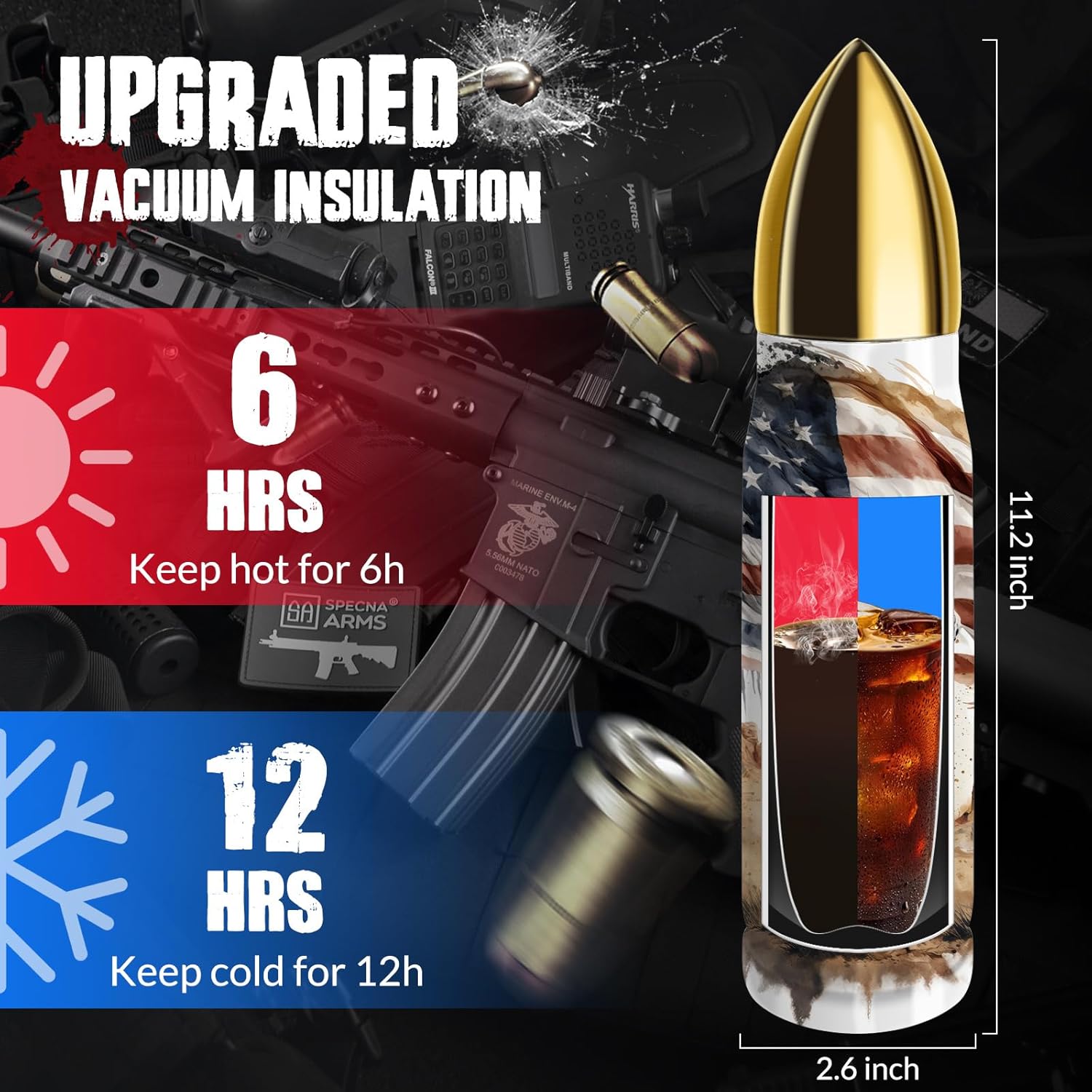 Gifts for Dad Gifts for Anniversary 20oz Tumber (God's Country) - Image 4