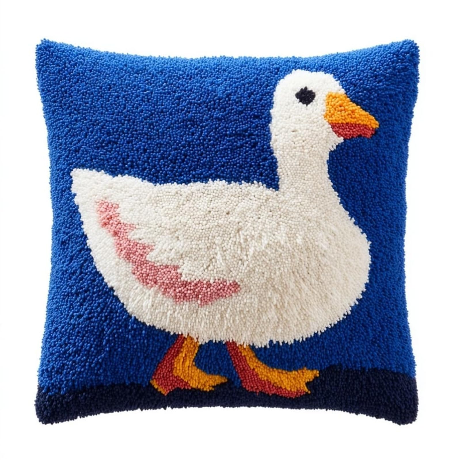 AxiangziK DIY Latch Hook Pillow Kit,Animal Goose