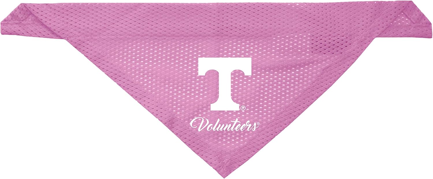 Littlearth Tennessee Vols Volunteers Dog Cat Mesh Jersey Bandana Pink L/XL