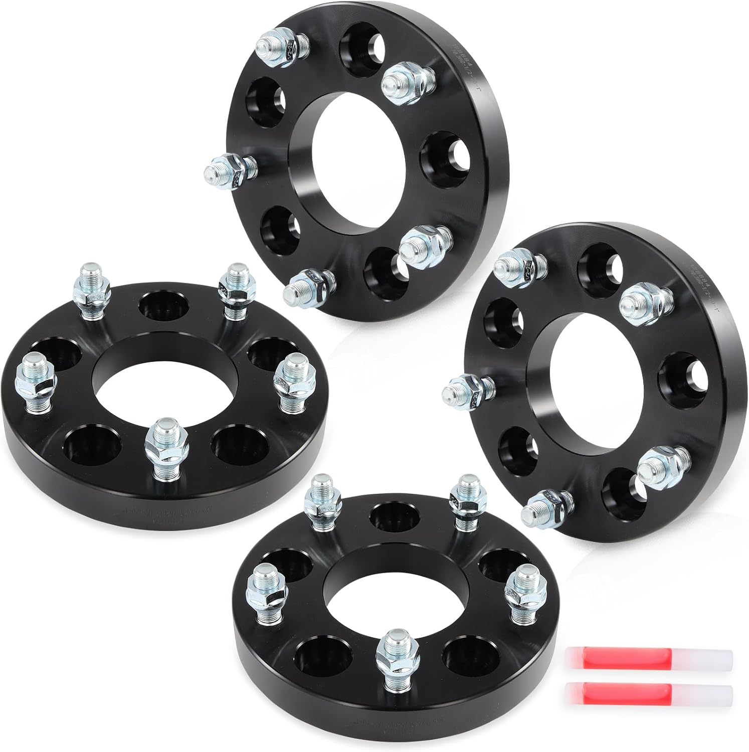 SCITOO 4Pcs 5x5 to 5x5.5 Wheel Adapters 1" Bore 78.3mm Studs 1/2 5Lug Wheel Spacers Fit for Buick Lesabre 1961-1985 for Buick Riviera 1964-1978 for Cadillac DeVille 1959-1983
