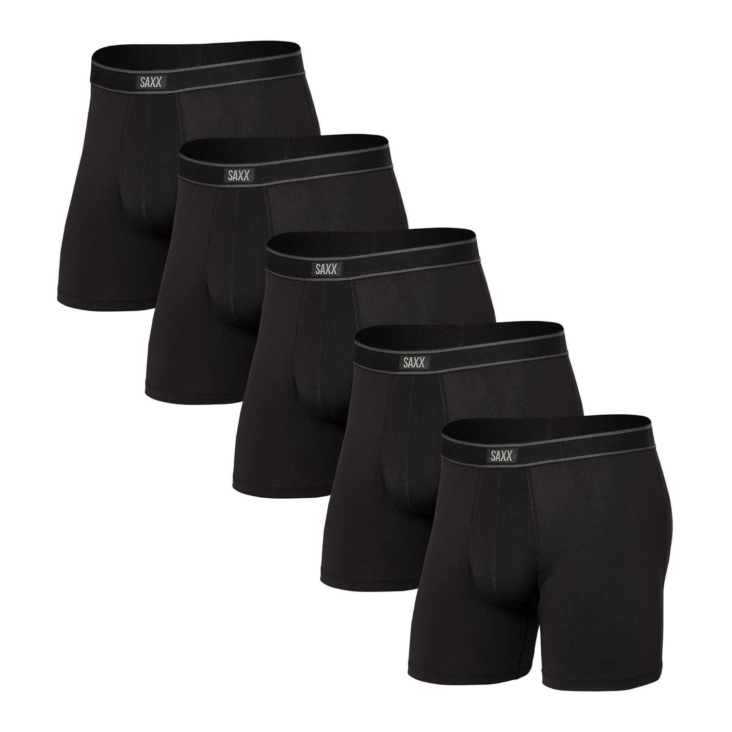 SAXX Underwear Co Mens Underwear with Pouch Daytripper Boxer Brief Fly 5Pk
