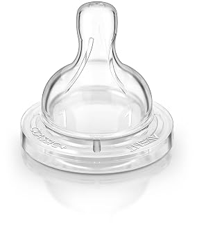 Philips AVENT Anti-Colic Nipple, Clear, Medium Flow, 2 Count Pack of 1, SCF423/27