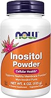 Vista 1 de NOW Foods Supplements, Inositol Powder, Neurotransmitter Signaling*, Cellular Health*, 4-Ounce