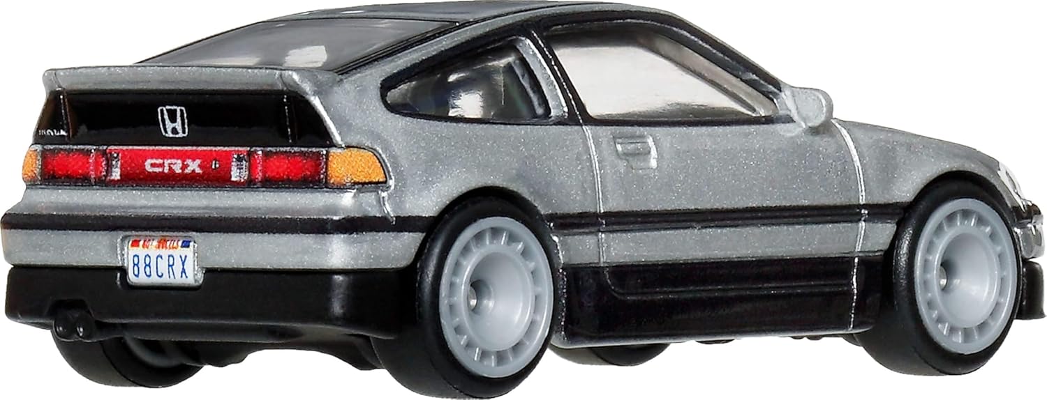 Hot Wheels Car Culture Premium 1:64 Scale Die-Cast Toy ’88 Honda CRX with Real Riders Tires & Metal/Metal Body & Chassis, First-Appearance