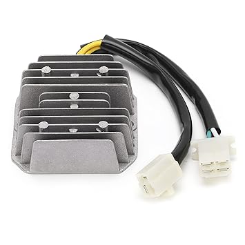 Motorcycle Voltage Rectifier, Voltage Regulator Rectifier 7 Wires Silvery for ATVs for Mopeds