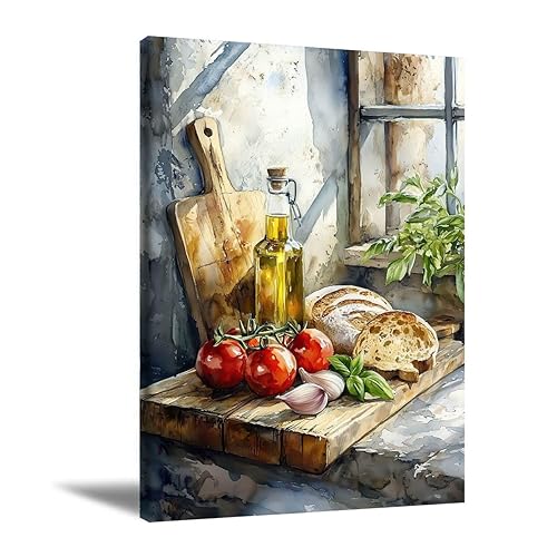 Prettroomart Rustic Farmhouse Wall Art,Vintage Country Kitchen Wall Decor Picture,A