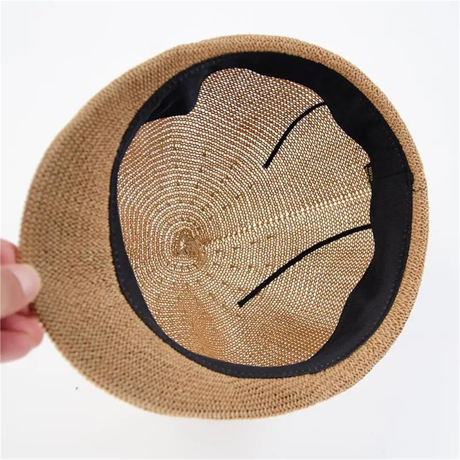 Cappello di Paglia Berretto da Donna, Cappello da Sole, da Viaggio, da Spiaggia, Leggero e Traspirante.