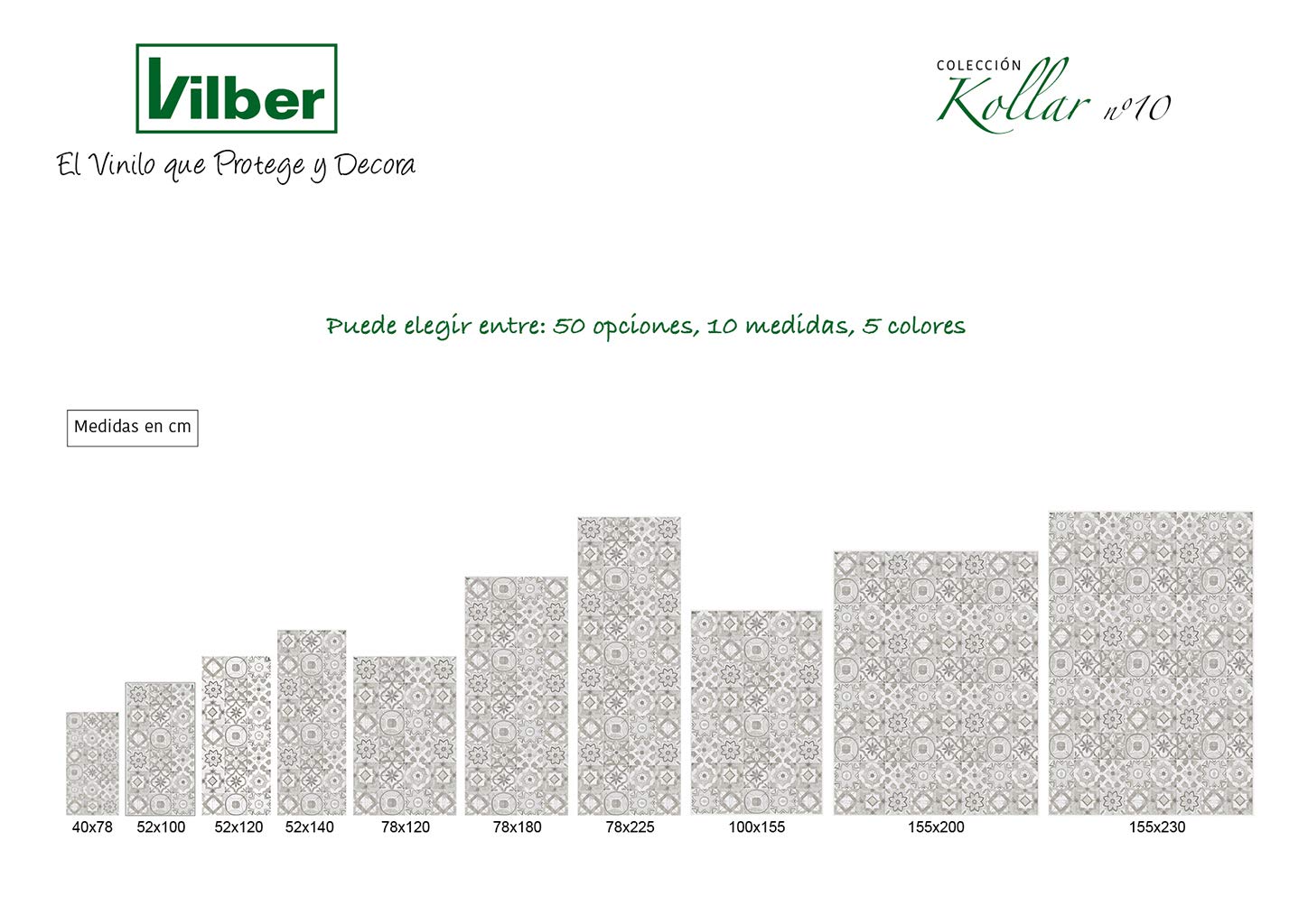 Vilber, Alfombra Vinilo, KOLLAR 10, 52 x 100 cm