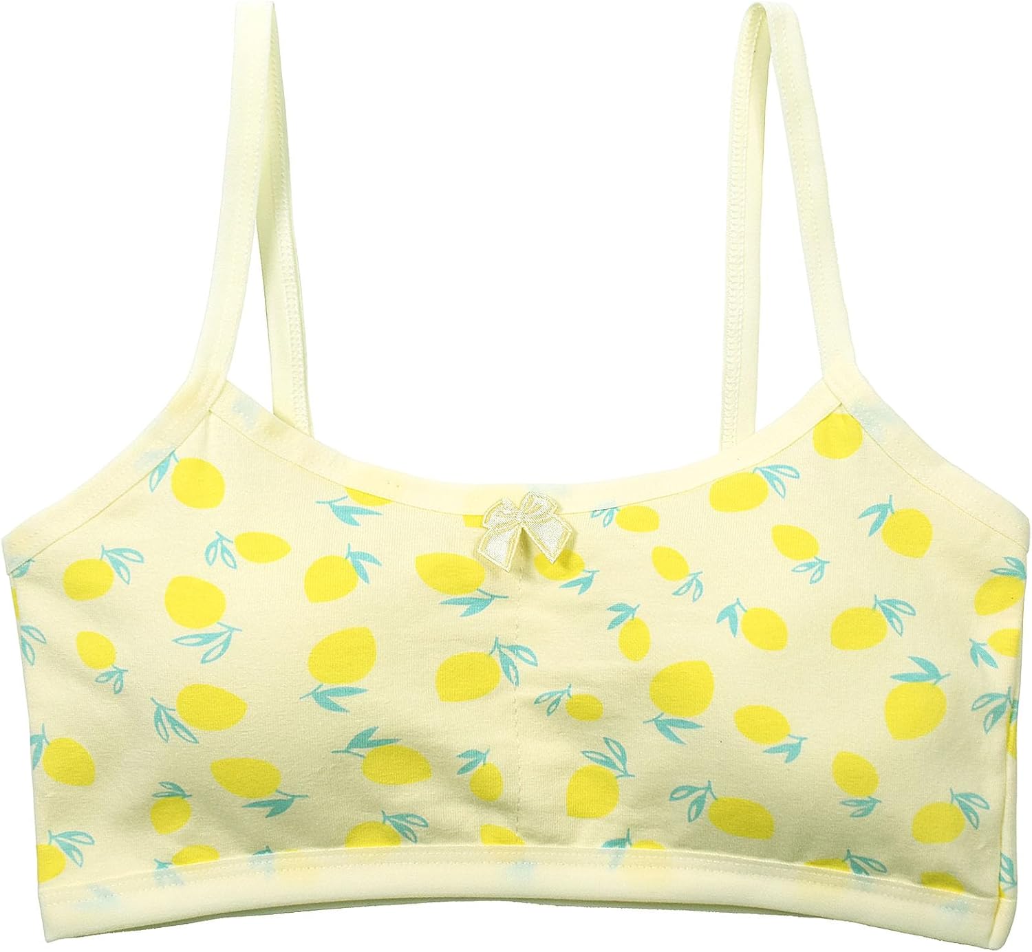 Pull On Training Bras for Girls 8-10 10-12 Cute Designs with Removable Padds 5 Pack