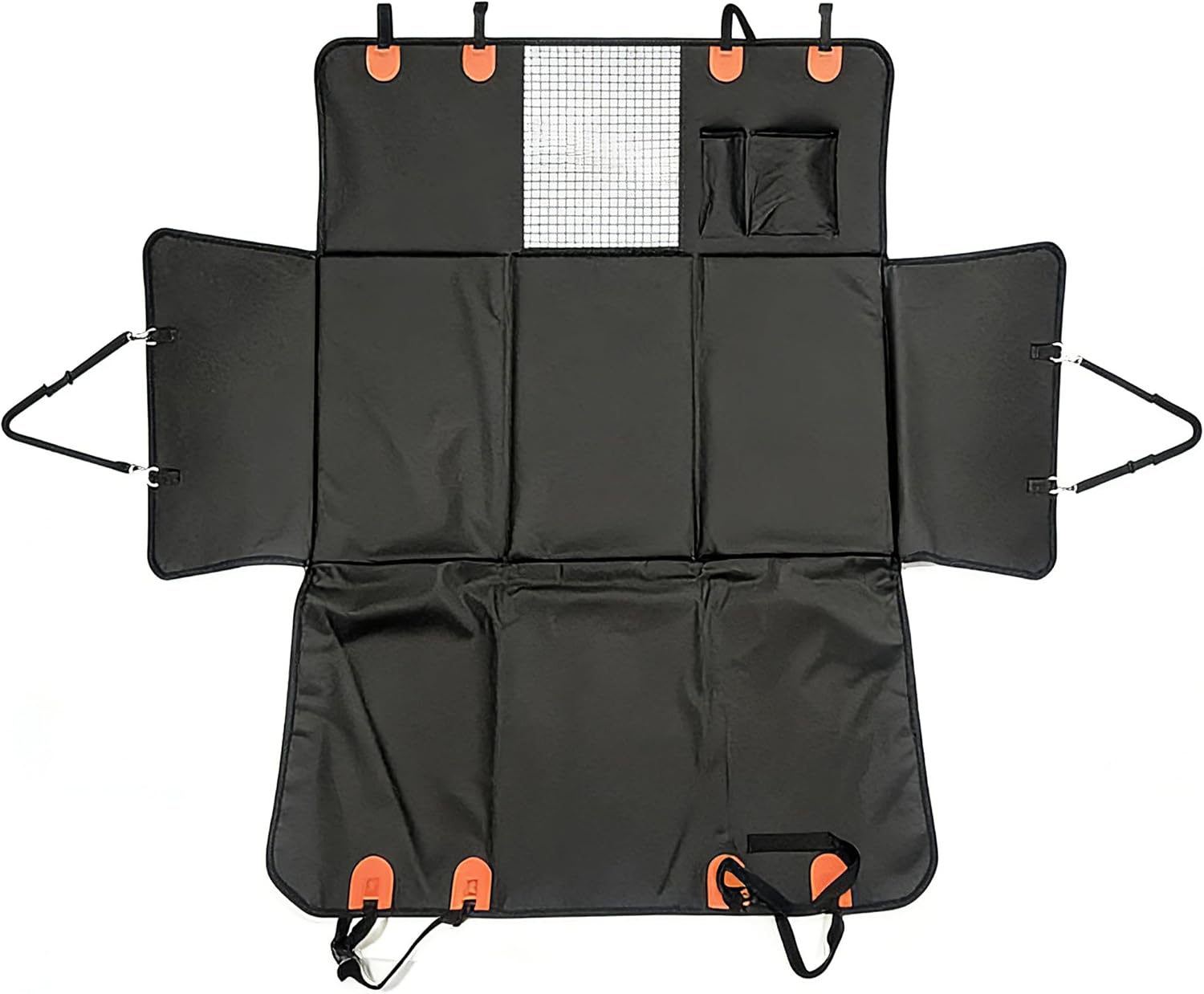 Dog Car Seat Cover, Back Seat Extender & Dog Hammock for Car, PU Leather Waterproof Pet Seat Cover, Nonslip Backseat Protector for Large Dogs