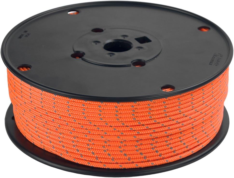 BLUEWATER ROPES 3mm x 100m Niteline Reflective Red Accessory Cord (500310RD)