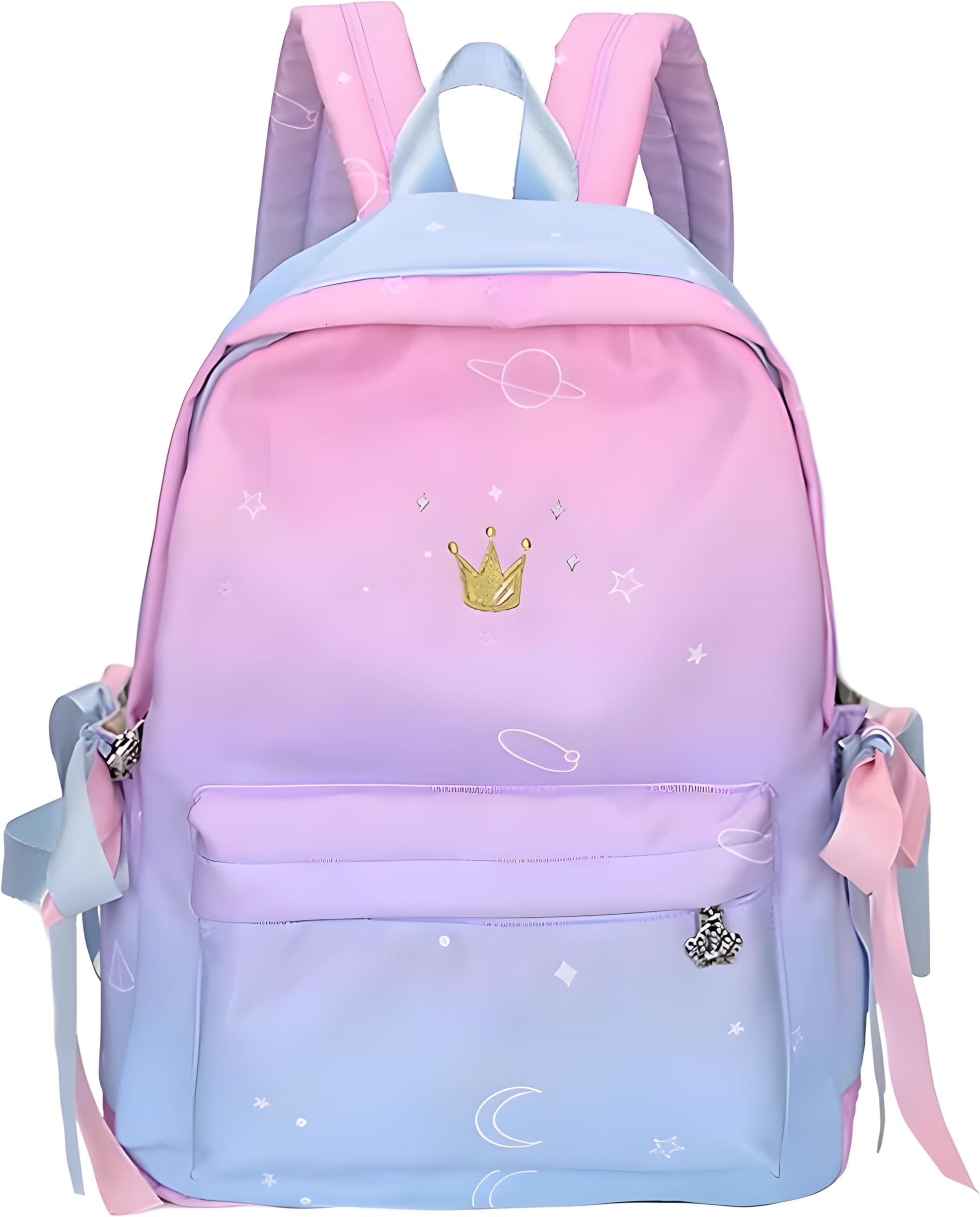 TYPIFYยฎ Preppy Korean KPop BTS Ribbon Unicorn Women's & Girls Backpack| Best School & College Bag|Gift for Her