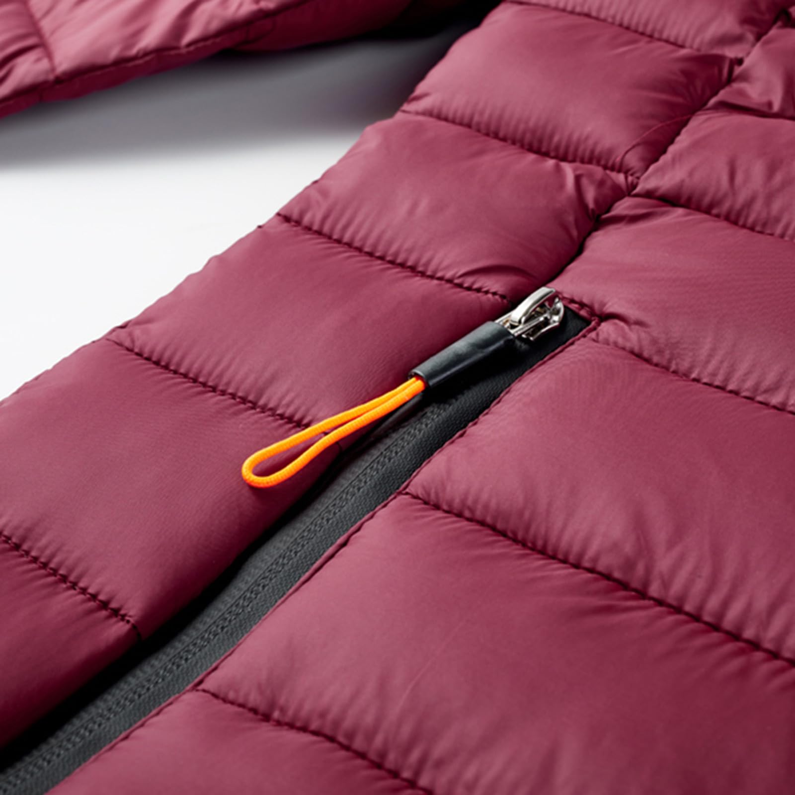 Piumino leggero da uomo, isolante, caldo, invernale, trapuntato, con cerniera intera, design con colletto rialzato, perfetto per il freddo e abbigliamento casual quotidiano, vestibilità comoda