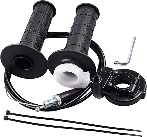 Miniatura 1 de Heymaillc - Acelerador de acelerador giratorio de 78 pulgadas de 0.866 in y cable de acelerador de 51 pulgadas para 50 cc, 70 cc, 110 cc, 125 cc,