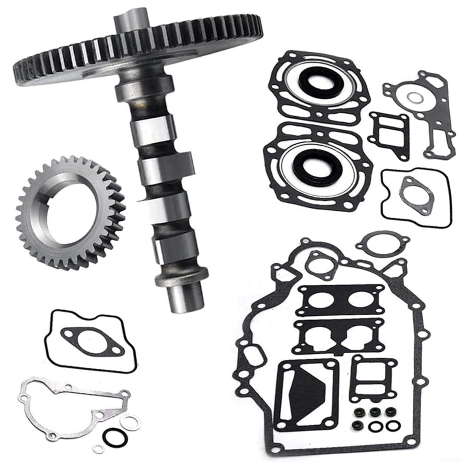 KiraKira Juego de árbol de levas y engranajes rectos del motor 12044-0803 59051-2112 compatible con FD620D Mule 2500-4010 Kit de reparación de cortacésped