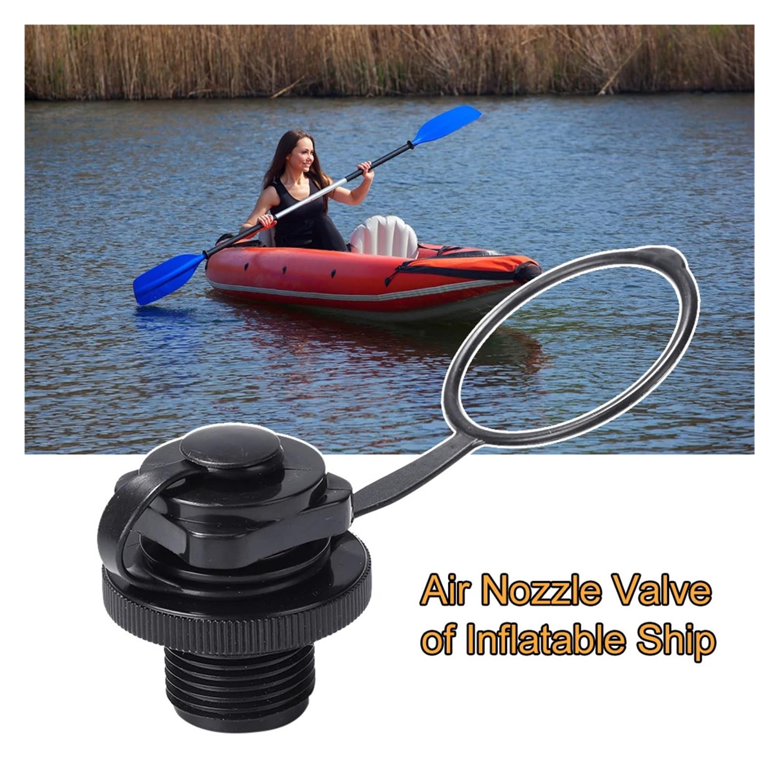 1-10 Stück Luftventil, Luftventil-Düsenkappe, Luftventil, Schlauchboot, Spiral-Luftstecker, Luftmatratzenstecker, Ersatz für Schlauchboote, Luftmatratzen