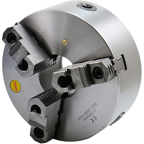 Shars 8 Inch 3 jaw Self Centering Scroll Lathe Chucks 2 Piece Reversible Jaws 202-5434 R[
