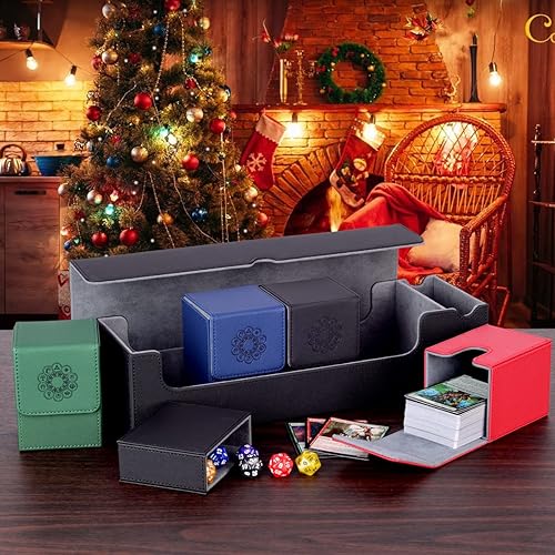 Miniatura 7 de Caja de cartas 5 en 1 para tarjetas PTCGYGOMTG  Incluye 4 fundas para cartas y 1 caja de almacenamiento de tarjetas coleccionables premium con