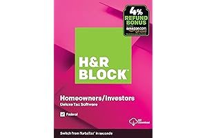H&R Block Tax Software Deluxe 2019 [Federal Only] [Amazon Exclusive] [PC Download]