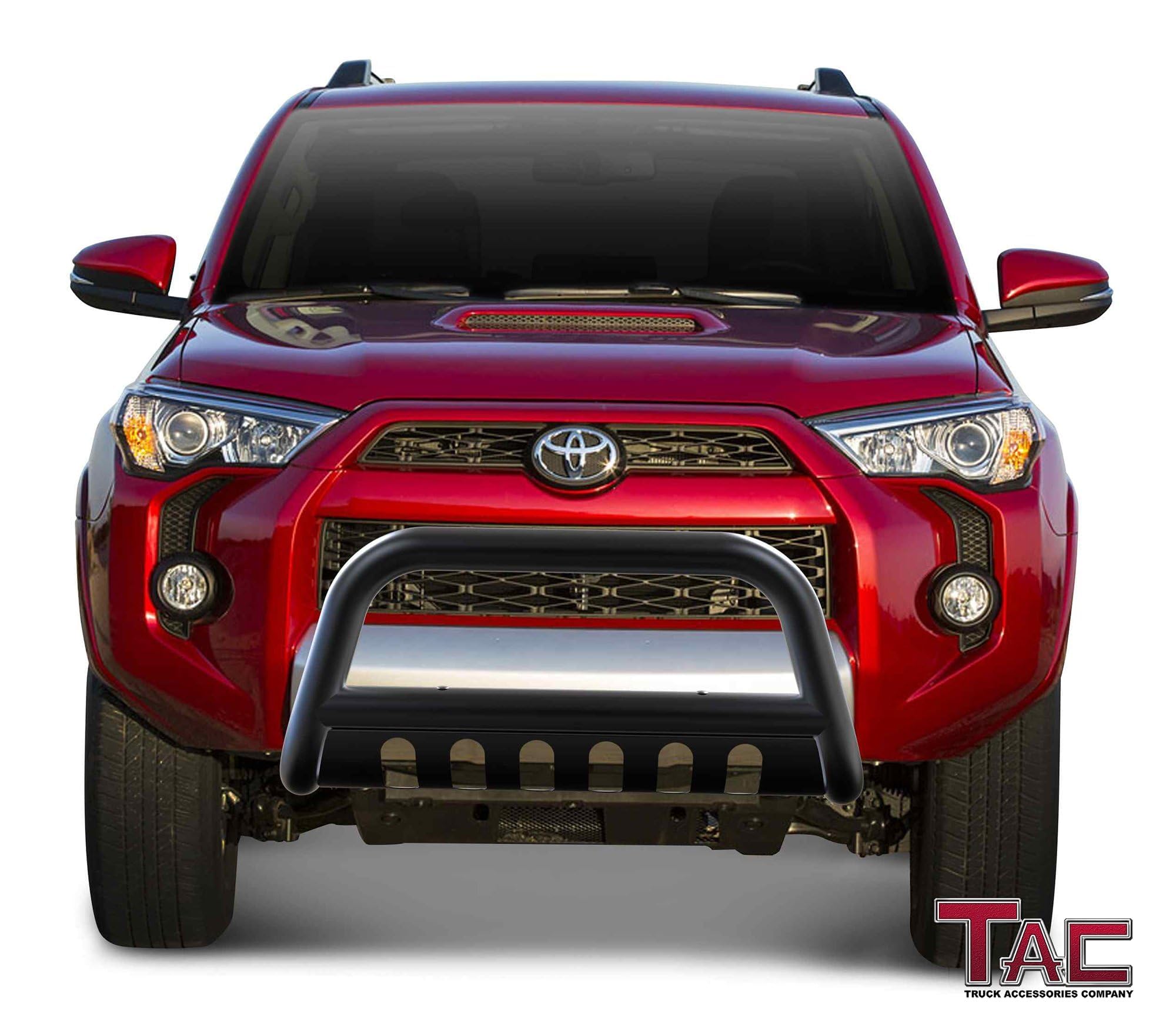 TAC Bull Bar Fit 2010-2024Toyota 4Runner (Exclude 14-24 Limited/19-22 Nightshade Edition/22-24 TRD Sport) SUV 3 inches Black Front Bumper Guard Grille Guard Push Guard Off Road Accessories