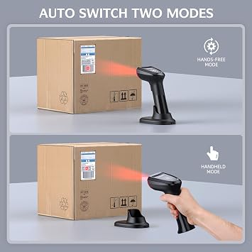 TEEMI TMSL-58CR 2D Bluetooth Barcode Scanner with USB Charging Base