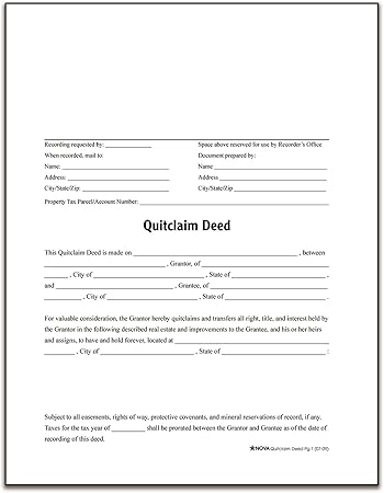 amazon com adams quitclaim deed forms and instructions lf298 white legal forms office products